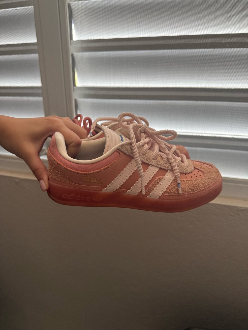 adidas Kids Peach/Pink Campus Inspired Low-Top Sneakers - Picture 6 of 6